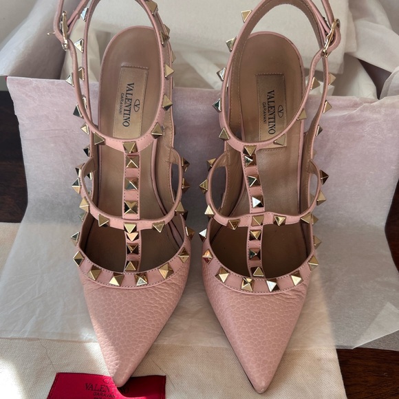 Valentino Garavani - Rockstud 100 - Pale Pink Leather - Picture 2 of 7
